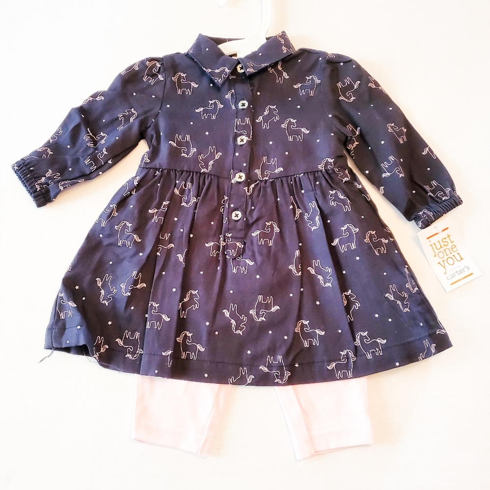 Carters Baby girl Unicorn Outfit 3 months new nwt